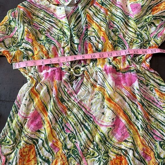 Pineapple Cove Swimsuit Beach Island Coverup Grandmacore Resort Vacay Large - Picture 7 of 10